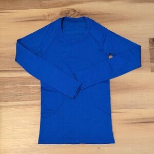Women's Lululemon Swiftly Long Sleeve Shirt - Blue